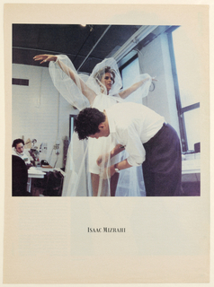 Advertisement, Isaac Mizrahi: Model in bridal dress