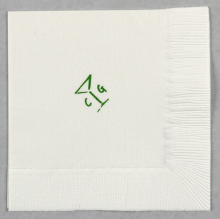 Napkin, China Grill Restaurant: Cocktail Napkin