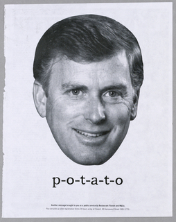 Advertisement, Restaurant Florent:  p-o-t-a-t-o