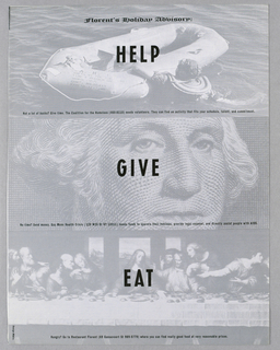 Advertisement, Restaurant Florent:  Help, Give, Eat