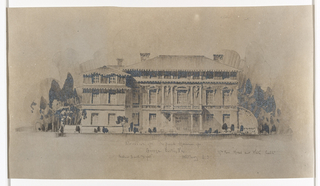 Photostat, Elevation of Proposed House for George Eustis, Esq.