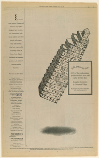 Advertisement, Memphis (Condominiums):  New York Times Advertisement