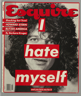 Magazine Cover, I Hate Myself and You Love Me for It, Esquire, Vol. 117, No. 5