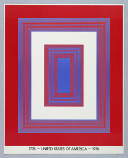 Poster, Red, White and Blue, from 1776 USA 1976: Bicentennial Prints