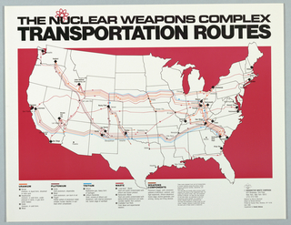 Poster, The Nuclear Weapons Complex Transportation Routes