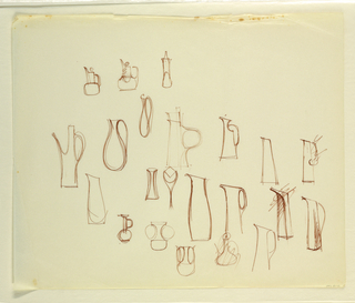 Drawing, Studies of pitchers