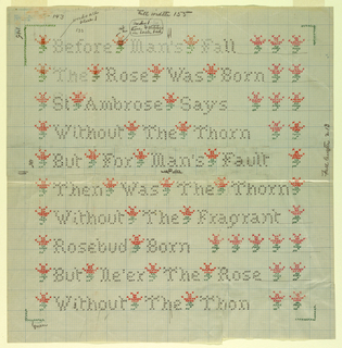 Pattern For Counted Embroidery (USA)