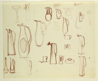 Drawing, Studies of pitchers