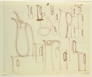 Drawing, Studies of pitchers