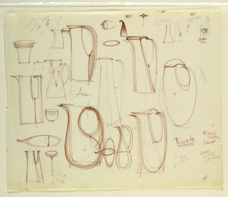 Drawing, Studies of pitchers