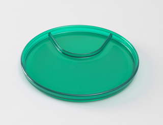 "Colorings" Party Plate With Beverage Well