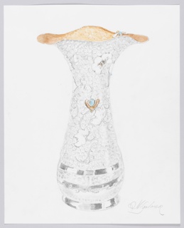 Drawing, Design for Tall Bee Vase