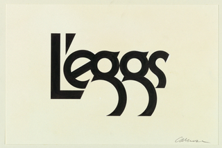 Drawing, Design for L'eggs Logo