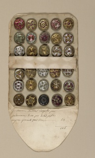 Sales Book Of Sample Buttons (France)