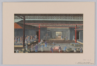 Drawing, Western Tea Buyers, and Loading the Boat for Shipping