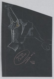 Drawing, Costume Design: Cassio, for "Othello"