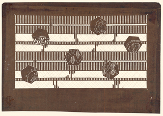 Katagami, Striped lines and hexigons
