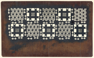 Katagami, Hemp Leaf and Well-cover Motifs