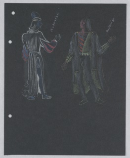 Drawing, Costume Design: Roderigo, for "Othello"