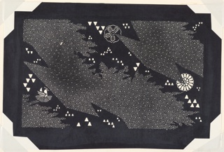 Katagami, Abstract Landscape and Lanterns