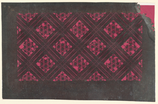 Katagami, Hemp-leaf pattern and Lattice weave Motif