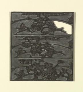 Zinc Plate, Zinc Plate for Cartoon (Toonerville Folks)