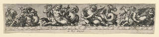 Print, Decorative Panel: Sea Monsters