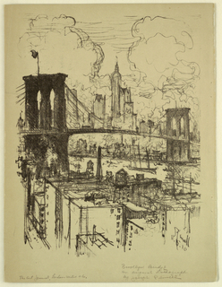 Drawing, Brooklyn Bridge