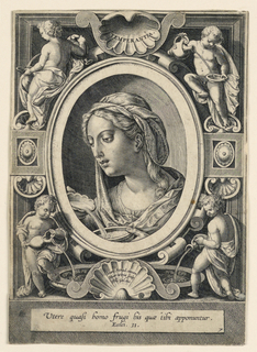 Print, Temperance, plate 7 of "VII Virtutim...Imagines"