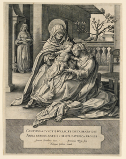 Print, St. Anne, the Virgin and the Christ Child