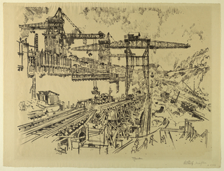Print, Walls of Miraflores Lock
