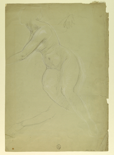 Drawing, Female Nude, Study of Peace for "Justice and Peace"