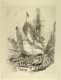 Print, In the Dry Dock