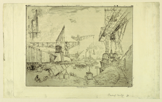 Print, Cranes at Duisburg