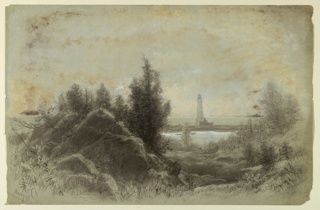 Drawing, A Lighthouse