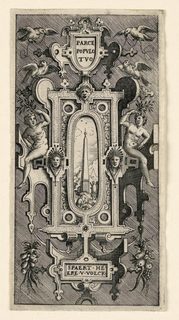 Print, Scrollwork Escutcheon