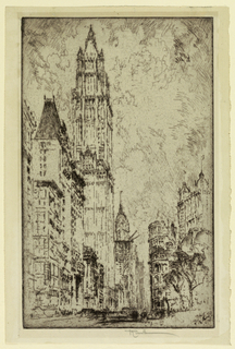 Print, Woolworth Building, New York