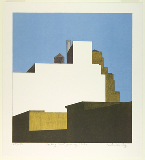 Print, Looking West from My Studio