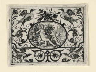 Print, Sense of Smell, Plate from Quinque sensum typi in usum aurifabroru exarati (Images of the Five Senses Engraved for the Benefit of the Goldsmith)