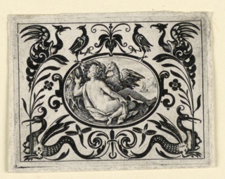 Print, Sense of Sight, plate from Quinque sensum typi in usum aurifabroru exarati (Images of the Five Senses Engraved for the Benefit of the Goldsmith)