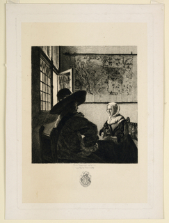 Print, Couple at a Window