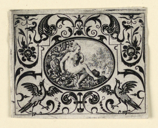 Print, Sense of Taste, Plate from Quinque sensum typi in usum aurifabroru exarati (Images of the Five Senses Engraved for the Benefit of the Goldsmith)