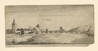Print, View of Esslingen and its