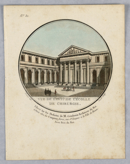 Print, Interior of the School of Chemistry, Plate 30 of Vues Pittoresques de Principaux édifices de Paris