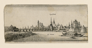 Print, View of Ingelstadt (Bavar