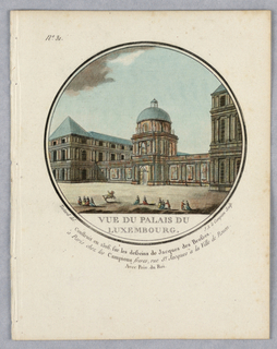 Print, The Luxembourg Palace, Plate 31 of Vues Pittoresques de Principaux édifices de Paris