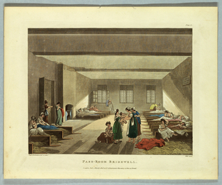 Print, Pass-Room Bridewell, from "Ackermann's Repository"