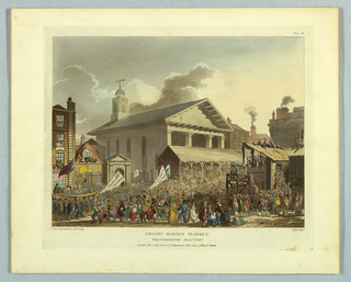 Print, Convent Garden Marker, from "Ackermann's Repository"