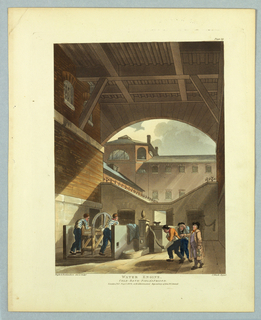 Print, Water Engine, Coldbath Field's Prison, from "Ackermann's Repository"
