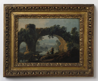 Painting, Landscape with Rustic Figures